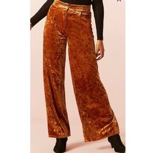 Forever 21 crushed velvet pants